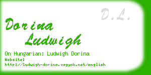 dorina ludwigh business card